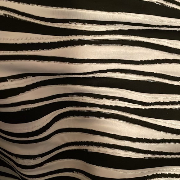 Zebra Stripe Scuba Skater Skirt - Picture 3 of 5
